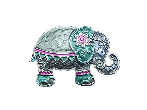 Brosche Magnetbrosche Schal Clip Bekleidung Poncho Taschen Stiefel Textilschmuck Elefant Grün - Rosa Brosche Magnetbrosche Schal Clip Bekleidung Poncho Taschen Stiefel Textilschmuck Elefant Grün - Rosa von lordies