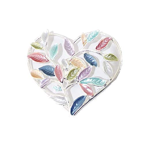Brosche Magnetbrosche Schal Clip Bekleidung Poncho Taschen Stiefel Textilschmuck Herz Lebensbaum Blätter Multicolor von lordies
