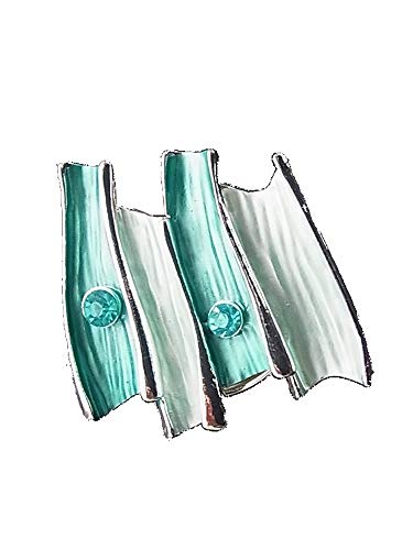 Brosche Magnetbrosche Schal Clip Bekleidung Poncho Taschen Stiefel Textilschmuck Mint - Aquamarin von lordies