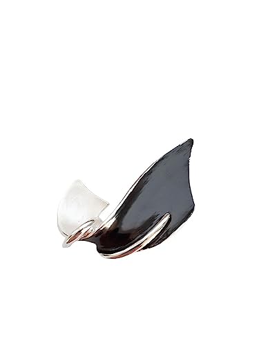 Brosche Magnetbrosche Schal Clip Bekleidung Poncho Taschen Stiefel Textilschmuck Schleife Weiß - Schwarz von lordies