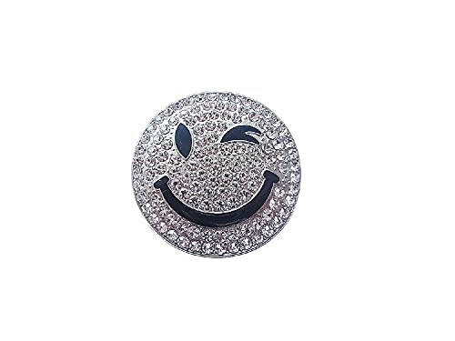 Brosche Magnetbrosche Schal Clip Bekleidung Poncho Taschen Stiefel Textilschmuck Strass Silber 4,5cm von lordies