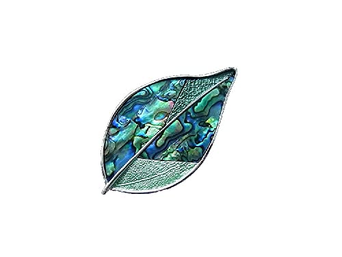 Brosche Magnetbrosche Schal Clip Bekleidung Poncho Taschen Stifel Textilschmuck Blatt Perlmutt von lordies