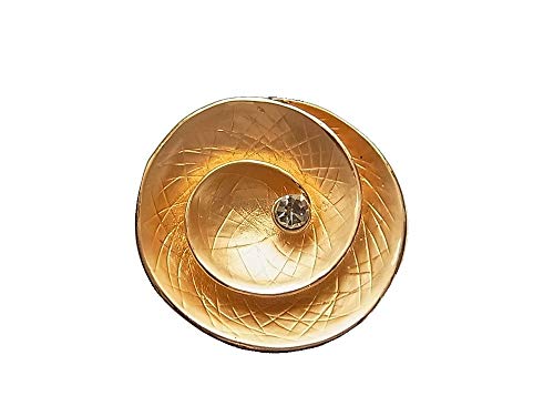 Brosche Magnetbrosche Schal Clip Bekleidung Poncho Taschen Stifel Textilschmuck Gelb Gold Strass von lordies