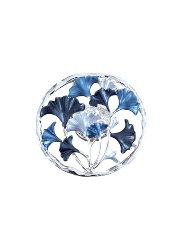 lordies Brosche Magnetbrosche Schal Clip Bekleidung Poncho Taschen Textilschmuck Ginkgoblatt Silber - Blau - Dunkel Blau lordies Brosche Magnetbrosche Schal Clip Bekleidung Poncho Taschen Textilschmuck Ginkgoblatt Silber - Blau - Dunkel Blau von lordies