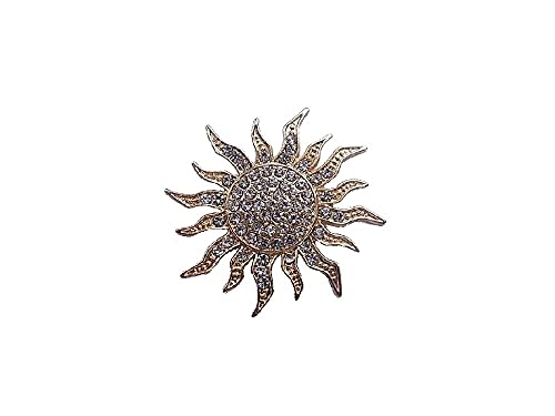 Brosche Magnetbrosche Schal Clip Bekleidung Poncho Taschen Stifel Textilschmuck Gold - Strass Crystal von lordies