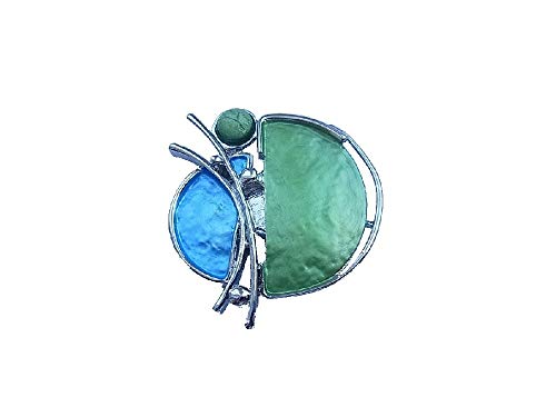 Brosche Magnetbrosche Schal Clip Bekleidung Poncho Taschen Stifel Textilschmuck Grün - Blau von lordies