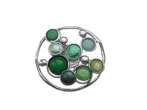 Brosche Magnetbrosche Schal Clip Bekleidung Poncho Taschen Stifel Textilschmuck Grün von lordies