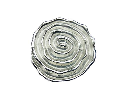 lordies Silber Textil Brosche Magnetbrosche Schal Clip Bekleidung Poncho Taschen Stiefel Textilschmuck Spirale Modern Unisex 1 Count 0 carats Schmuck von Lupsty