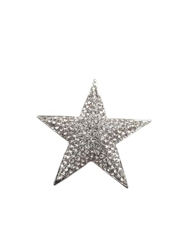 Brosche Magnetbrosche Schal Clip Bekleidung Poncho Taschen Stifel Textilschmuck Stern Strass Gold von lordies