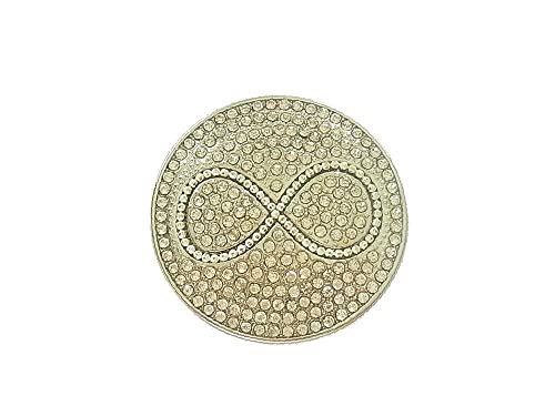 Brosche Magnetbrosche Schal Clip Bekleidung Poncho Taschen Stifel Textilschmuck Unendlichkeit Infinity Silber Strass Crystal von lordies