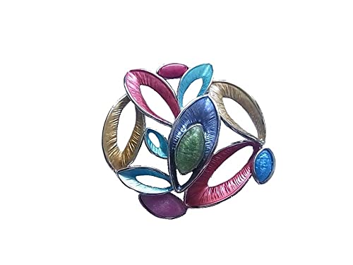 lordies Brosche Magnetbrosche Schal Clip Bekleidung Poncho Taschen Stifel Textilschmuck Silber - Multicolor von lordies