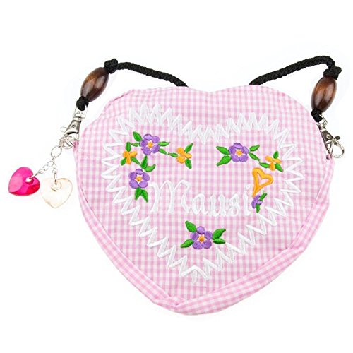 lordies Edelweiss Trachten Tasche Oktoberfest Dirndl Herzform Kariert Mausi Rosa lordies Edelweiss Trachten Tasche Oktoberfest Dirndl Herzform Kariert Mausi Rosa von lordies