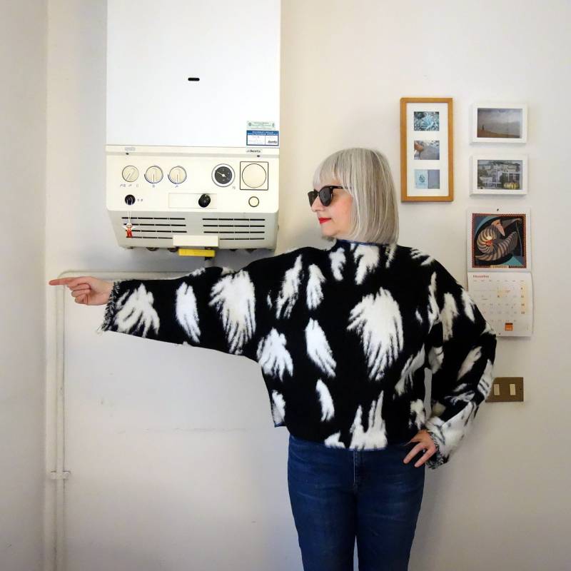 Pullover Aus Wollstoff, Weite Ärmel von lorettascarves