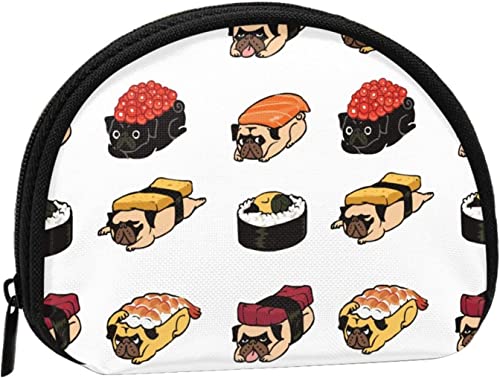 Cartoon Sushi Mops, Brieftasche Shell Make-up Tasche Frauen Aufbewahrungstasche kleine Geldbörse Shell Wechseltasche von losolese