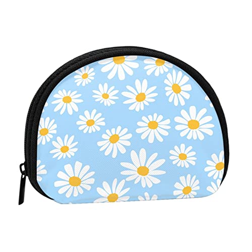 Daisy Flower, Geldbörse, Make-up-Tasche, Damen-Aufbewahrungstasche, kleine Geldbörse, Münzgeldbeutel von losolese