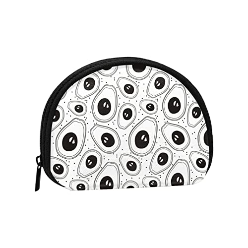 Farblose Avocado, Brieftasche Shell Make-up Tasche Frauen Aufbewahrungstasche Kleine Geldbörse Shell Wechseltasche von losolese