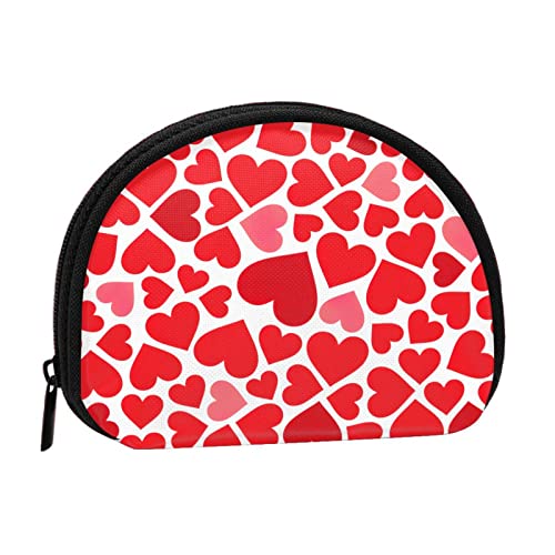 Liebe Herz Valentinstag, Brieftasche Shell Make-up Tasche Frauen Aufbewahrungstasche Kleine Geldbörse Shell Kleingeld Beutel von losolese