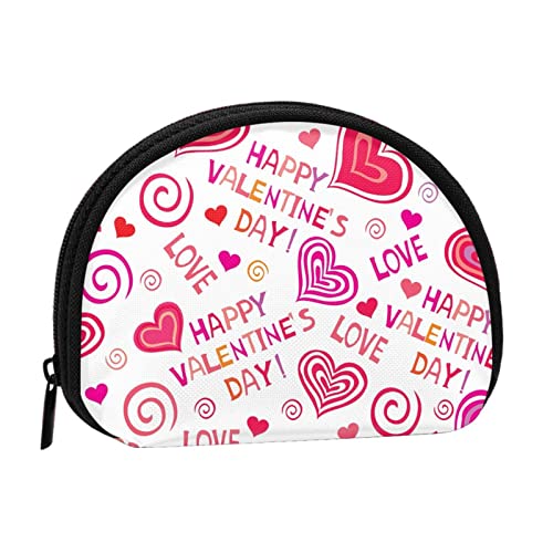 Liebe Herz Valentinstag, Brieftasche Shell Make-up Tasche Frauen Aufbewahrungstasche Kleine Geldbörse Shell Kleingeld Beutel von losolese