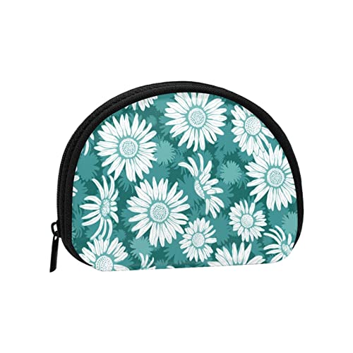 Sommergänseblümchen, Brieftasche Shell Make-up Tasche Frauen Aufbewahrungstasche Kleine Geldbörse Shell Kleingeldbeutel von losolese