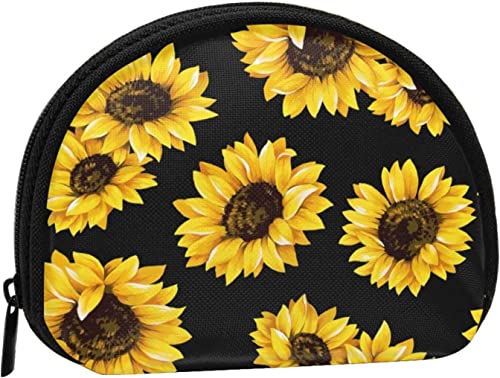 Sunflower, Portemonnaie Shell Make-up-Tasche Damen Aufbewahrungstasche Kleine Geldbörse Shell Kleingeldbeutel von losolese