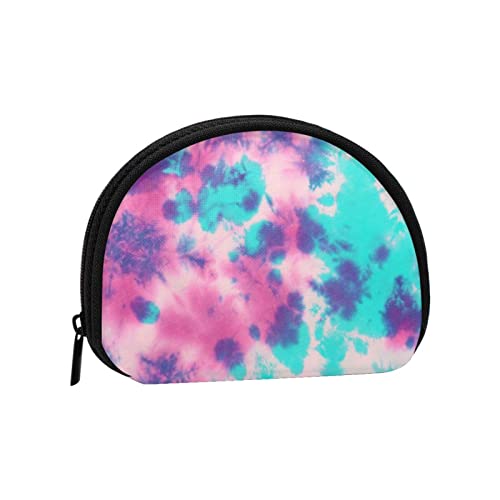 Tie Dye, Portemonnaie Shell Make-up-Tasche Damen Aufbewahrungstasche Kleine Münzbörse Shell-Wechseltasche von losolese