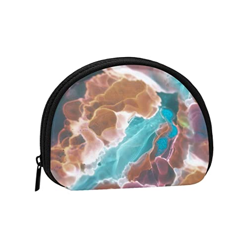 Tie Dye, Portemonnaie Shell Make-up-Tasche Damen Aufbewahrungstasche Kleine Münzbörse Shell-Wechseltasche von losolese