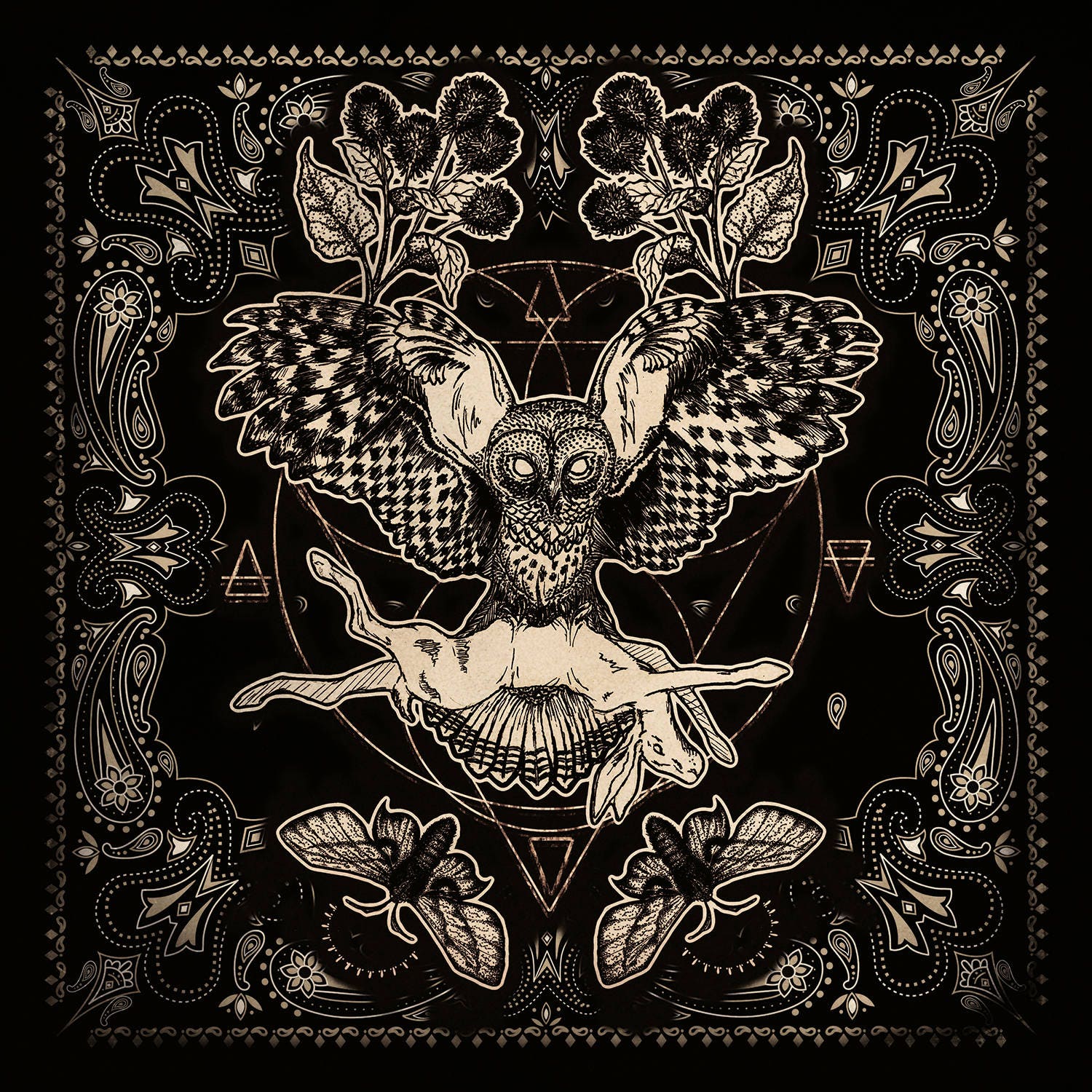 Kaninchen Eule Bandana Kaninchen Eule Bandana von lostwarren