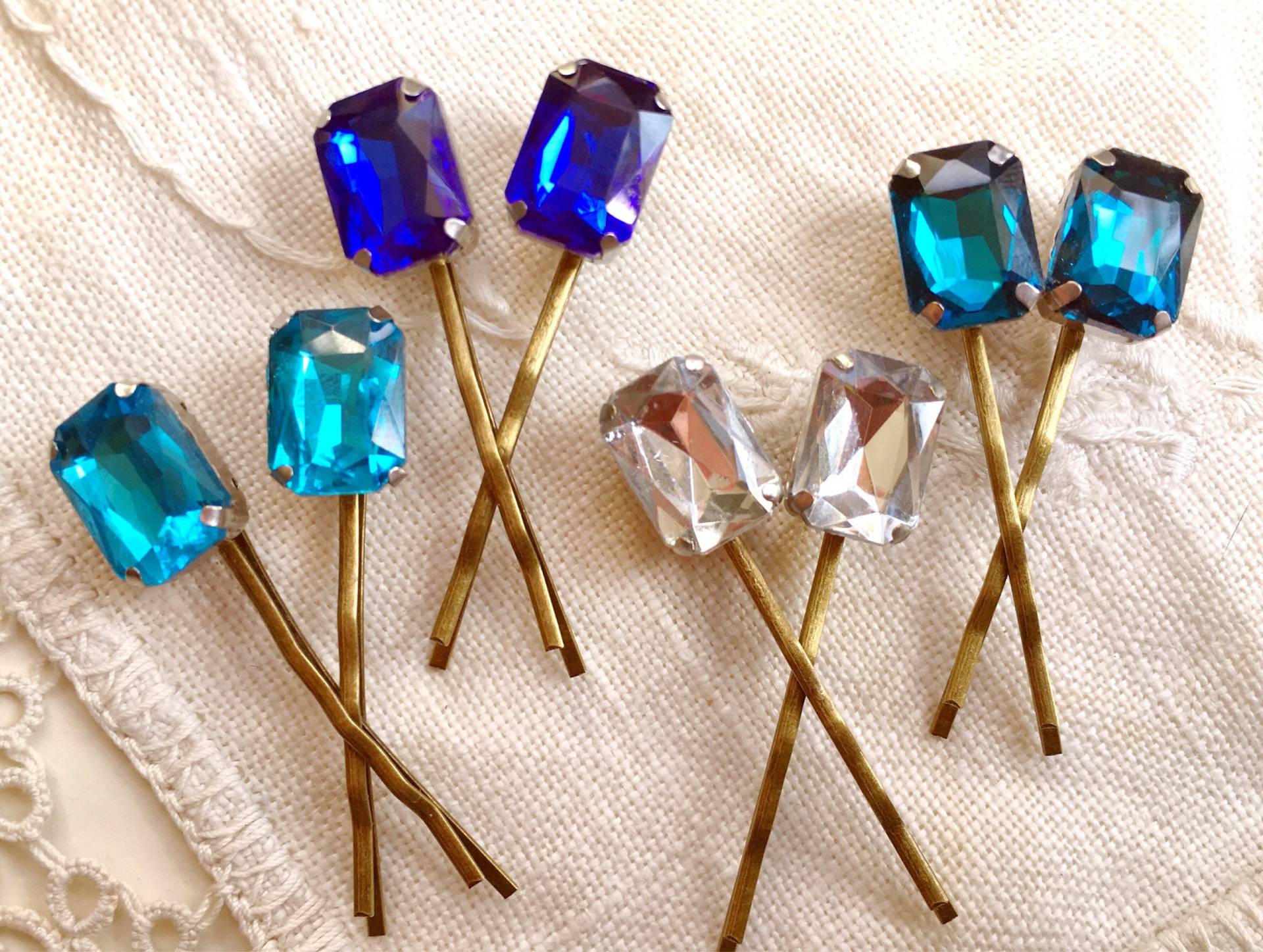 Strass Haarnadel - Strass, Bobby Pin, Edelstein Haarnadel, Gem Kristall, Klar, Kobalt, Blau, Türkis, Petrol, Braut, Haarpin Strass Haarnadel - Strass, Bobby Pin, Edelstein Haarnadel, Gem Kristall, Klar, Kobalt, Blau, Türkis, Petrol, Braut, Haarpin von lotuspetale