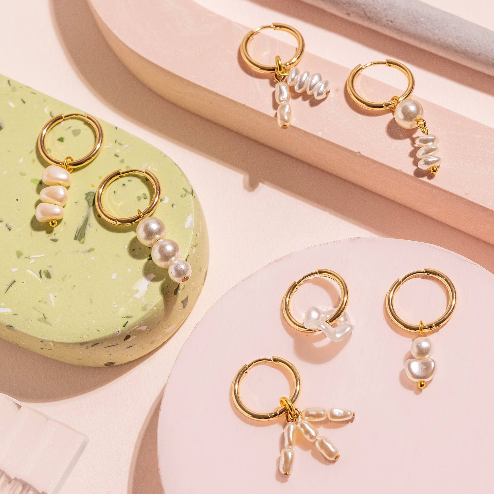 Charms Only - Peggy No Waste Perlen Für Creolen Ohrringe Überschüssige Vegane Acrylperlen Einzeln Oder Gepaart von loubijoux