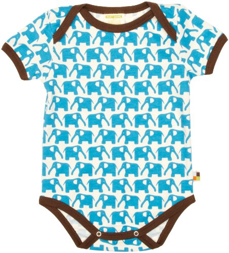 Loud + Proud Unisex - Baby Body 201, Gr. 50/56, Türkis (Aqua) von loud + proud