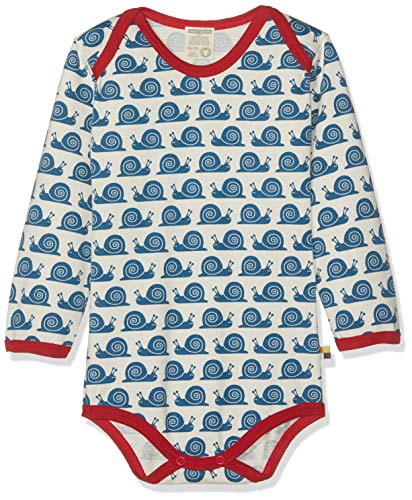 Loud + Proud Unisex - Baby Body 202, Gr. 80 (Herstellergröße: 74/80), Blau (Ink in) von loud + proud