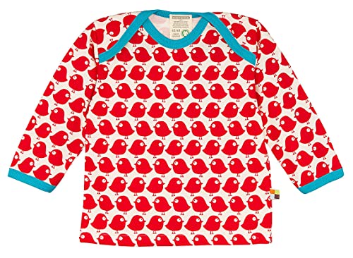 loud + proud Unisex Baby Langarm aus Bio Baumwolle, Gots Zertifiziert Sweatshirt, Rot (Tomato), 110-116 EU von loud + proud