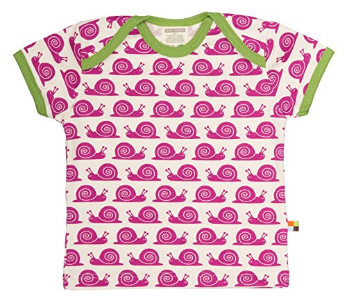 loud + proud Unisex Baby T-Shirt 204, Gr. 80 (Herstellergröße: 74/80), Violett (Fuchsia fu) von loud + proud