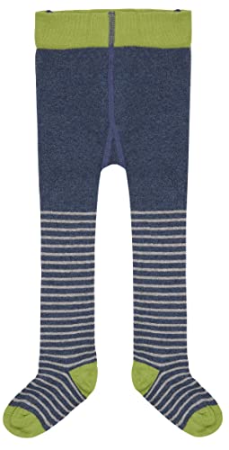 Meyco Loud + Proud Unisex Kinder Gestrickt, Gots Zertifiziert Strumpfhose, Ultramarine/Stripes, 98-104 EU von loud + proud
