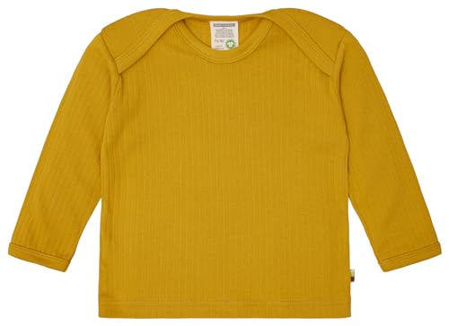 Shirt Langarm Uni mit Rippe aus Biobaumwolle, GOTS Zertifiziert von loud + proud