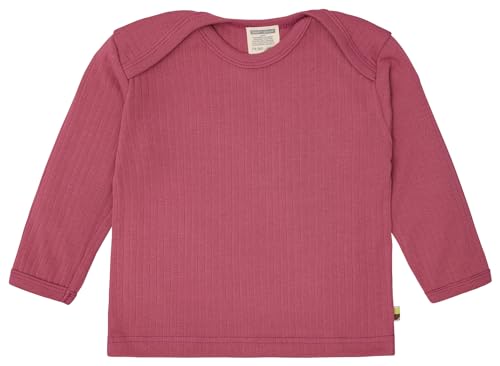 Shirt Langarm Uni mit Rippe aus Biobaumwolle, GOTS Zertifiziert von loud + proud