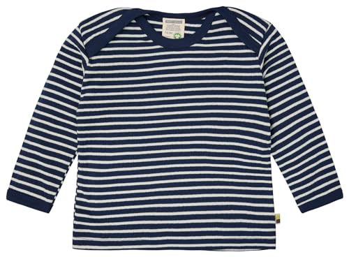 Shirt Langarm gestreift mit Rippe aus Biobaumwolle, GOTS Zertifiziert von loud + proud