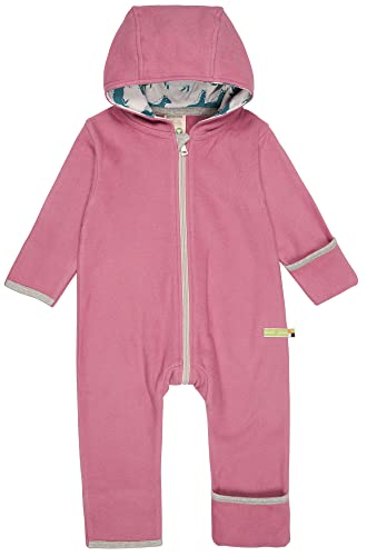 loud + proud Baby-Mädchen Fleece, GOTS Zertifiziert Overall, Grape, 74/80 von loud + proud