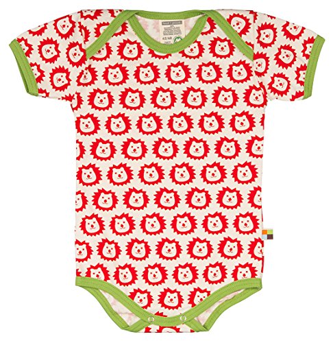 loud + proud Baby-Unisex 271 Body, Rot (Sunrise su), 80 (Herstellergröße: 74/80) von loud + proud