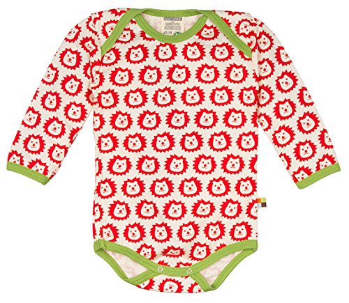 loud + proud Baby-Unisex 272 Body, Rot (Sunrise su), 56 (Herstellergröße: 50/56) von loud + proud