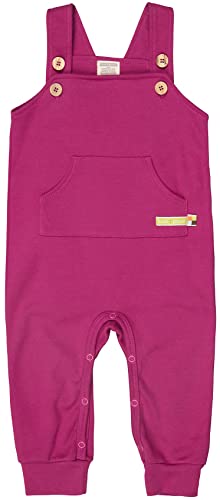 loud + proud Unisex Baby Latzhose aus Bio Baumwolle, GOTS Zertifiziert Latzhose, per Pack Violett (Orchid or), 74/80 (Herstellergröße: 74/80) von loud + proud