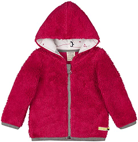 loud + proud Unisex Baby Jacke Plüsch aus Bio Baumwolle, GOTS Zertifiziert 3050, Einfarbig, Gr. 68 (Herstellergröße: 62/68), Rosa (Berry Ber) von loud + proud