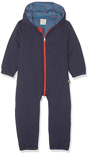 loud + proud Baby - Unisex Wasserabweisender, wattierter Overall Schneeanzug, per Pack Blau (Midnight mi), 56 (Herstellergröße: 56) von loud + proud