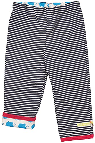 loud + proud Unisex Baby Omkeerbare broek van biologisch katoen, Gots gecertificeerd Hose, Blau (Navy Ny), 74-80 EU von loud + proud