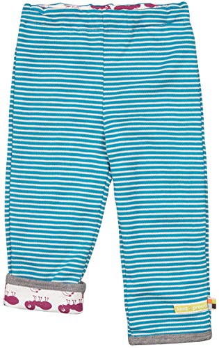 loud + proud Unisex Baby Wendehose aus Bio Baumwolle, GOTS Zertifiziert Hose, per Pack Blau (Petrol pe), 62/68 (Herstellergröße: 62/68) von loud + proud