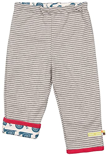 loud + proud Unisex Baby Wendehose aus Bio Baumwolle, GOTS Zertifiziert Hose, per Pack Grau (Grey gr), 98/104 (Herstellergröße: 98/104) von loud + proud