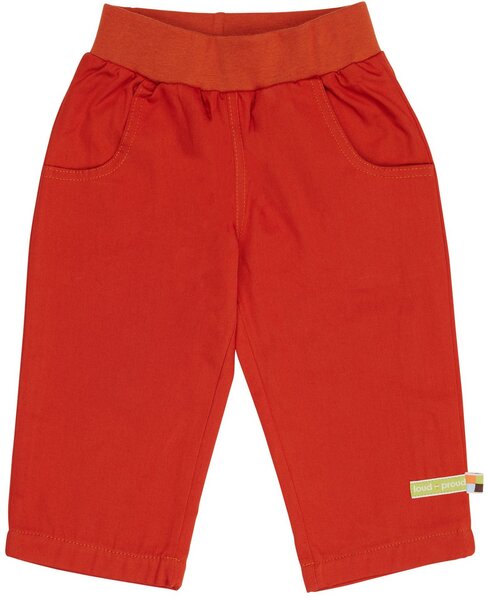 loud + proud Baby & Kinder Hose Twill mit Futter, GOTS-zertifiziert von loud + proud