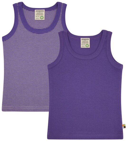 loud + proud Babys & Kinder Doppelpack Unterhemden aus Feinripp, GOTS-zertifiziert von loud + proud