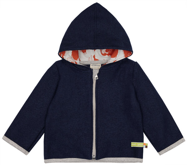 loud + proud Babys & Kinder Jacke Wollwalk, GOTS-zertifiziert von loud + proud