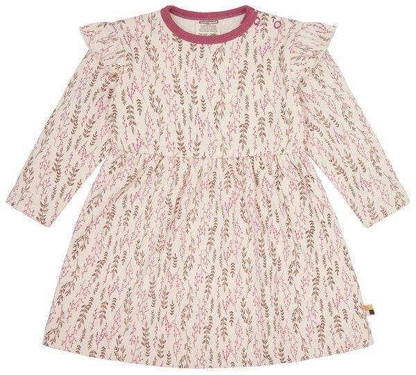 loud + proud Babys & Kinder Kleid Interlock mit Druck, GOTS-zertifiziert von loud + proud